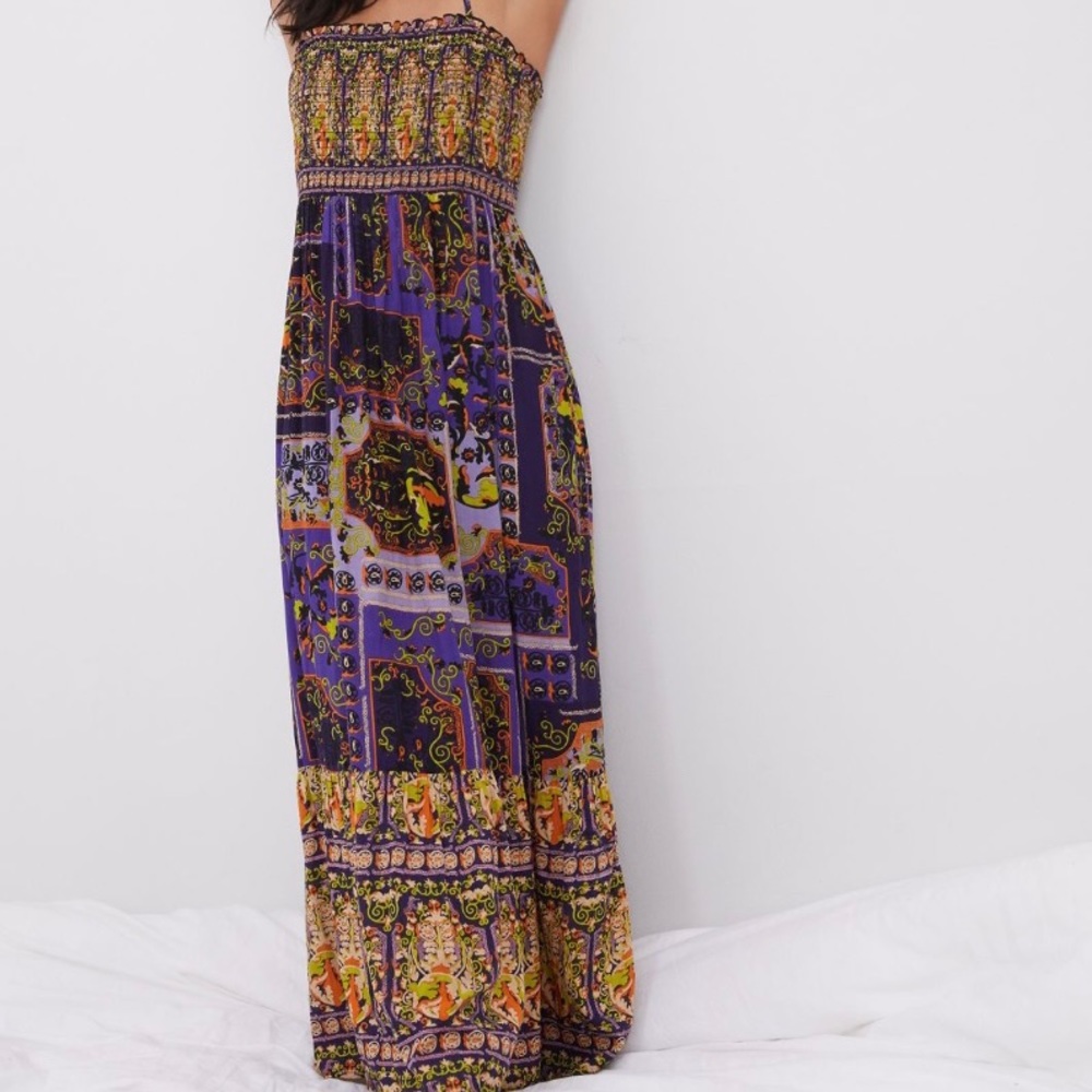 Smocked sleep maxi dress